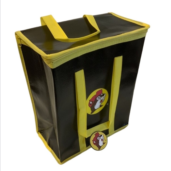 Buc-ee’s Buc Cooler Bag Brand New With Tag Black W/ Yellow Trim & Zip Cl… - Picture 7 of 8
